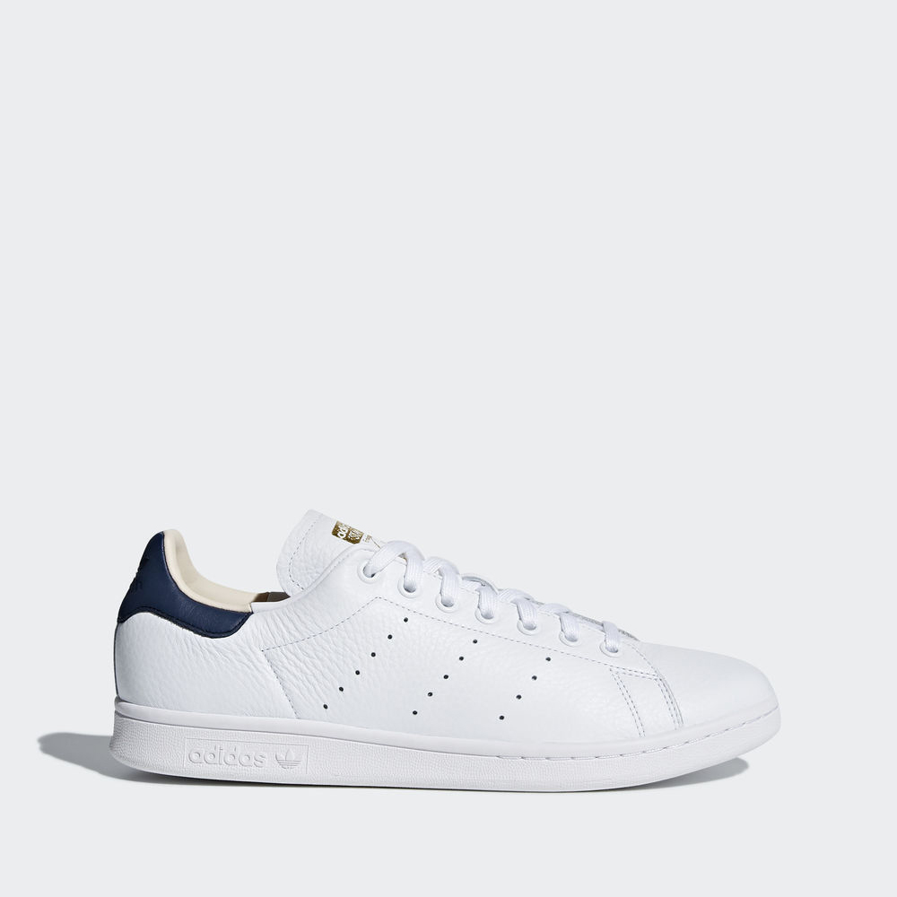 Adidas Stan Smith - Originals ανδρικα - Ασπρα/Ασπρα/Σκουρο Μπλε,Μέγεθος: EU 36 – 54 2/3 (465FLHDK)